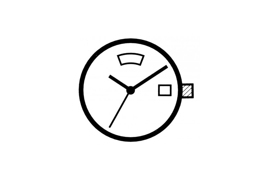 ETA ESA 955.132 watch quartz movement 3H/12H, sealed in original ETA packaging
