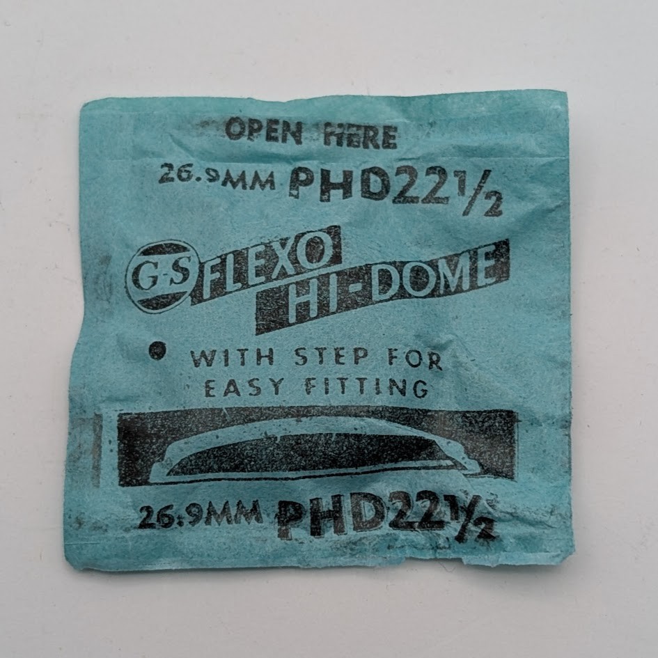 GS Flexo Hi-Dome Watch Crystal 26.9mm PHD22 1/2 – Acrylic – NOS Sealed