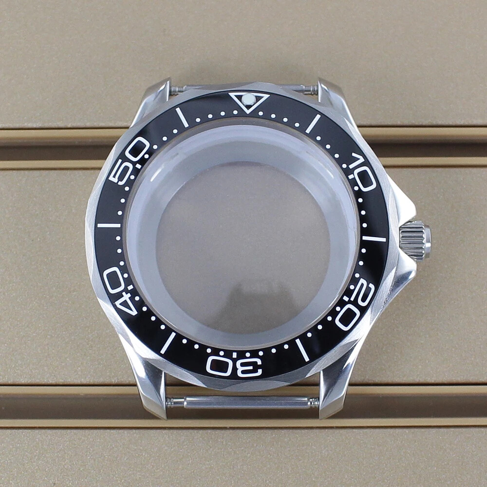 41mm Sports Watch Case Stainless Sapphire Crystal For NH35 NH34 NH36NH38Movement