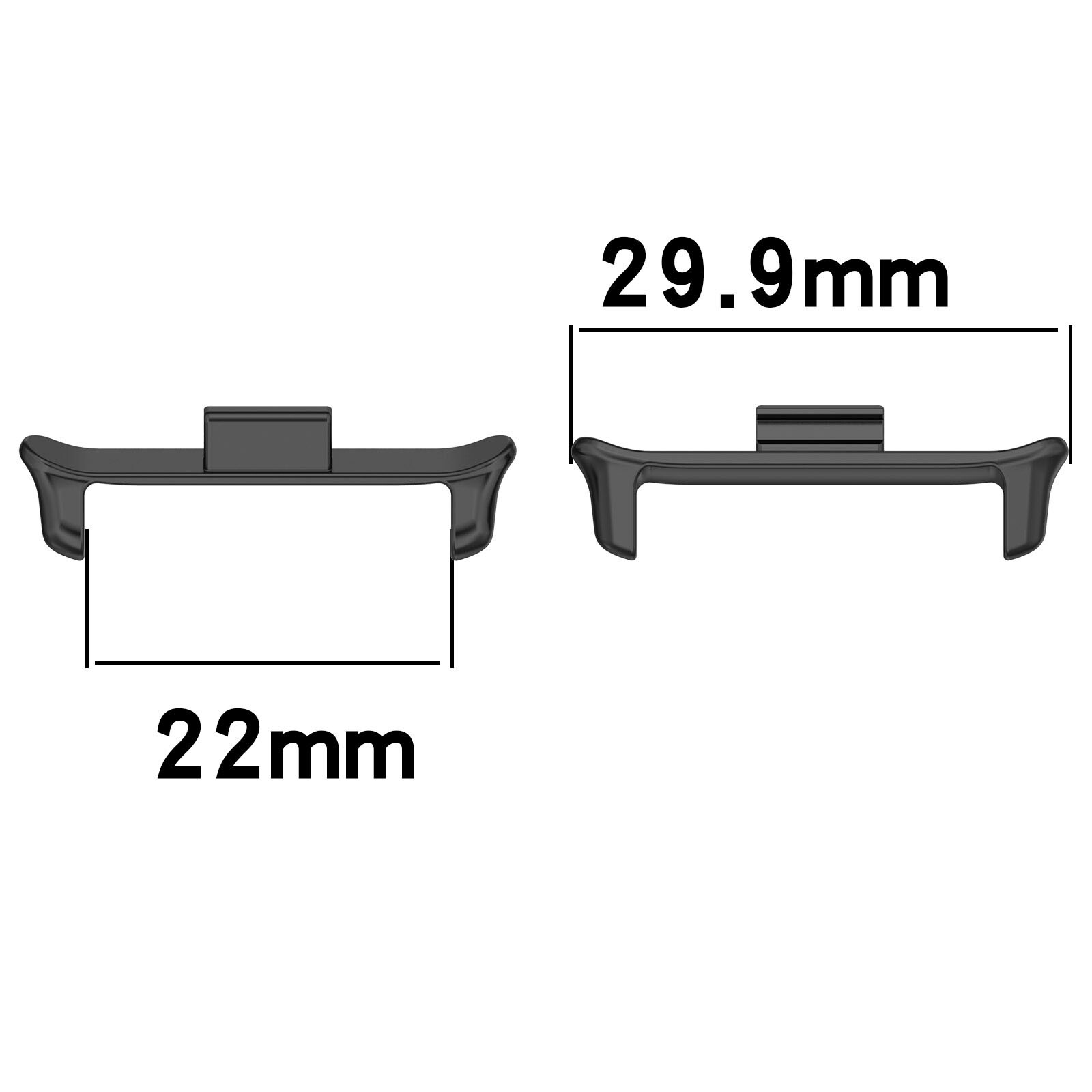 22MM Stainless Steel Connector Head Grain Accessories Part for VIVO WATCH GT