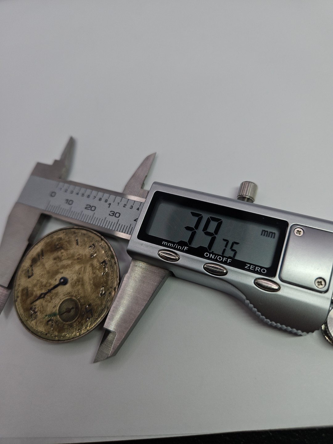 Tacy Watch Co. Admiral 7j Pocket Watch Movement 39.75mm- Parts/Repair
