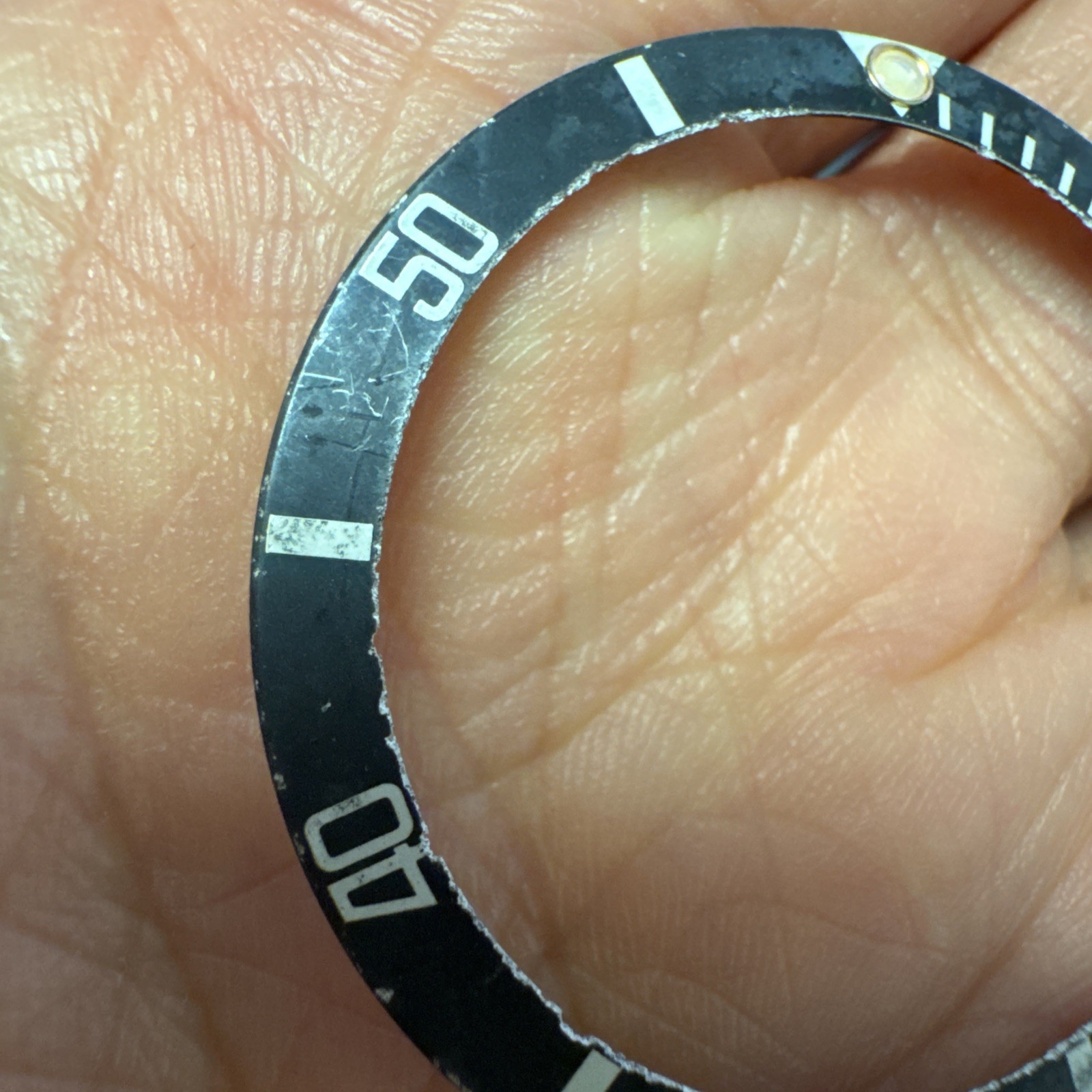Original Rolex Oyster Submariner Black 16800 16610 16600 16660 bezel Insert (70)