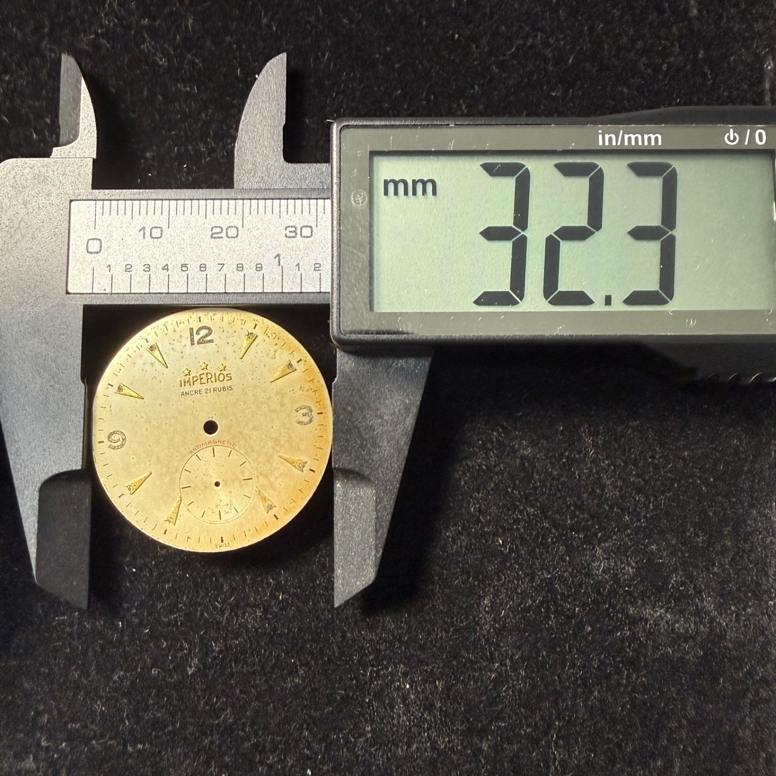Lot Of Ten Dials For Reprinting: Longines, Perseo, Roamer, Avia, Unver