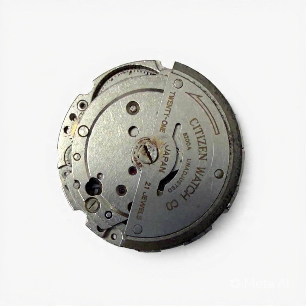 Citizen 8200A Movement For Parts Replacement Steering Wheel Axis