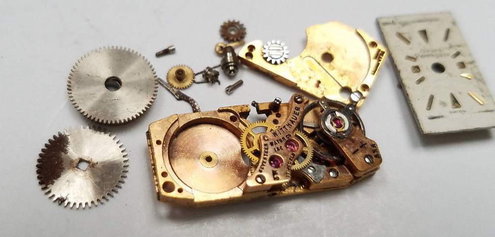 Vintage Watch Movements Dial Parts Lot AS-IS > FOR PARTS / REPAIR <
