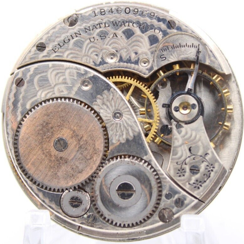 1915 ELGIN POCKET WATCH MOVEMENT 18460969 GRADE 303 12s 7j (RY3)
