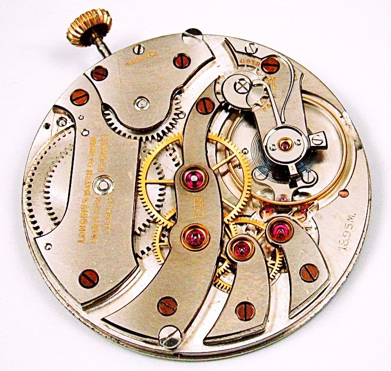 10s Longines Watch Co. Swiss Cal.17LU 18.95M HG Open Face Movement, Great Runner
