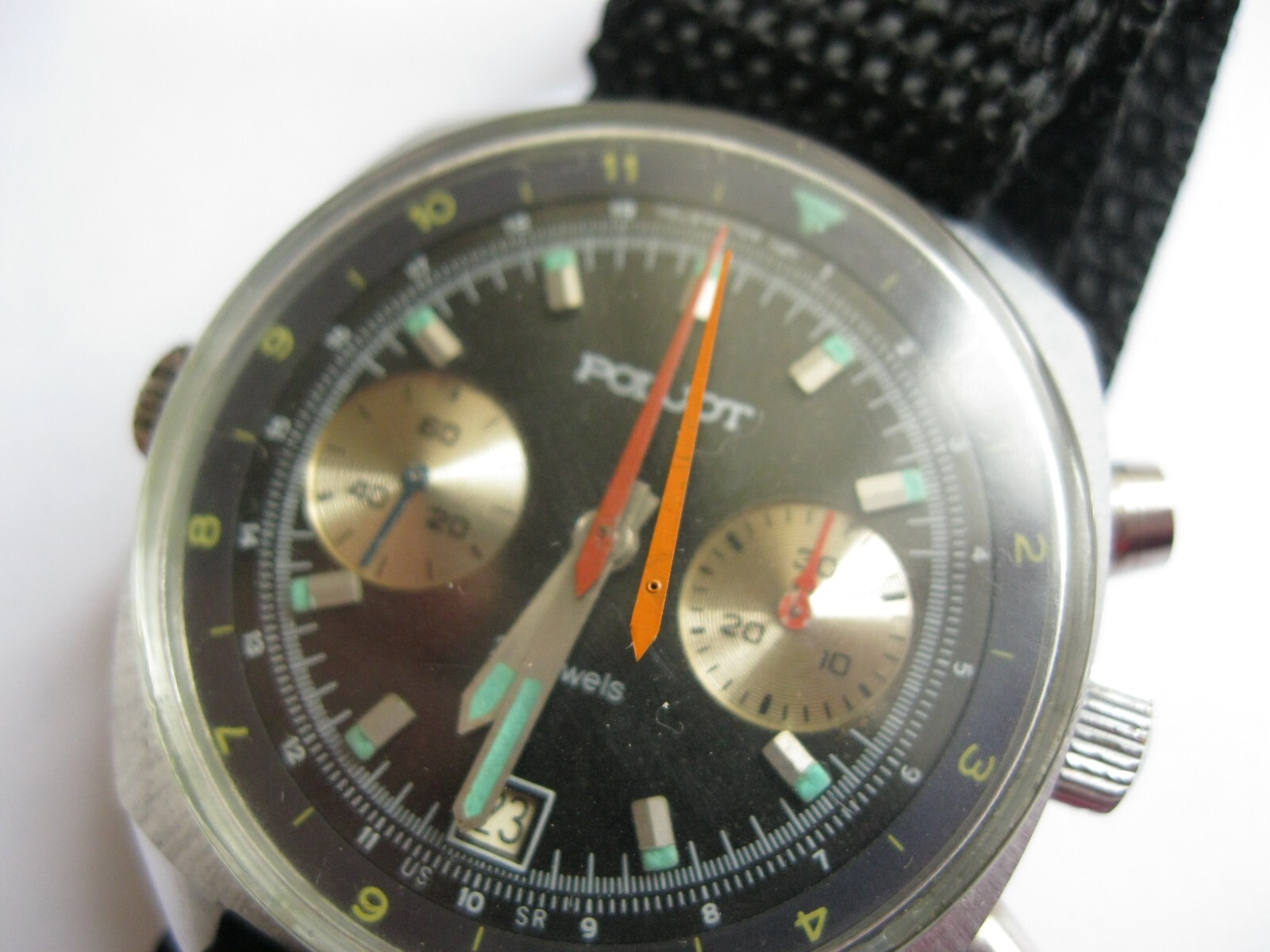 NEW central seconds hand Watch CHRONOGRAPH OKEAN Poljot 3133 Original ussr