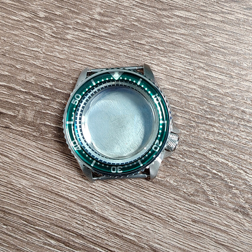42MM 316 Steel Watch Case Resin Bezel Mineral for SKX007 for NH35/36/4R Movement