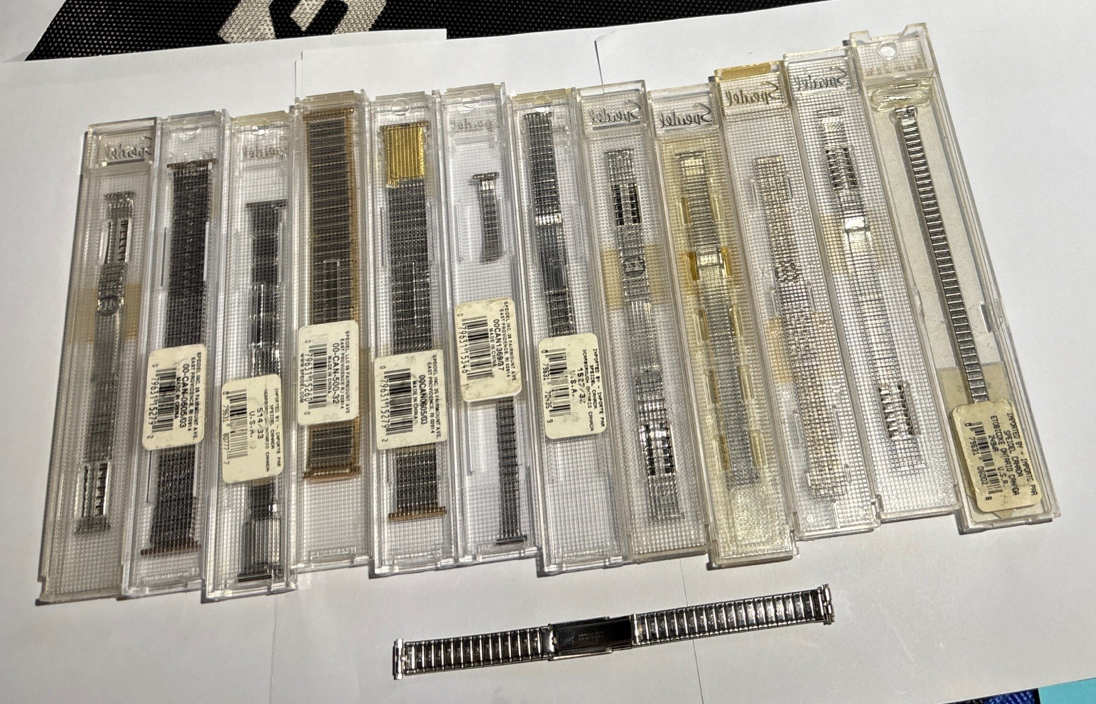 Lot Of Vintage Speidel Watch Bands Various Sizes