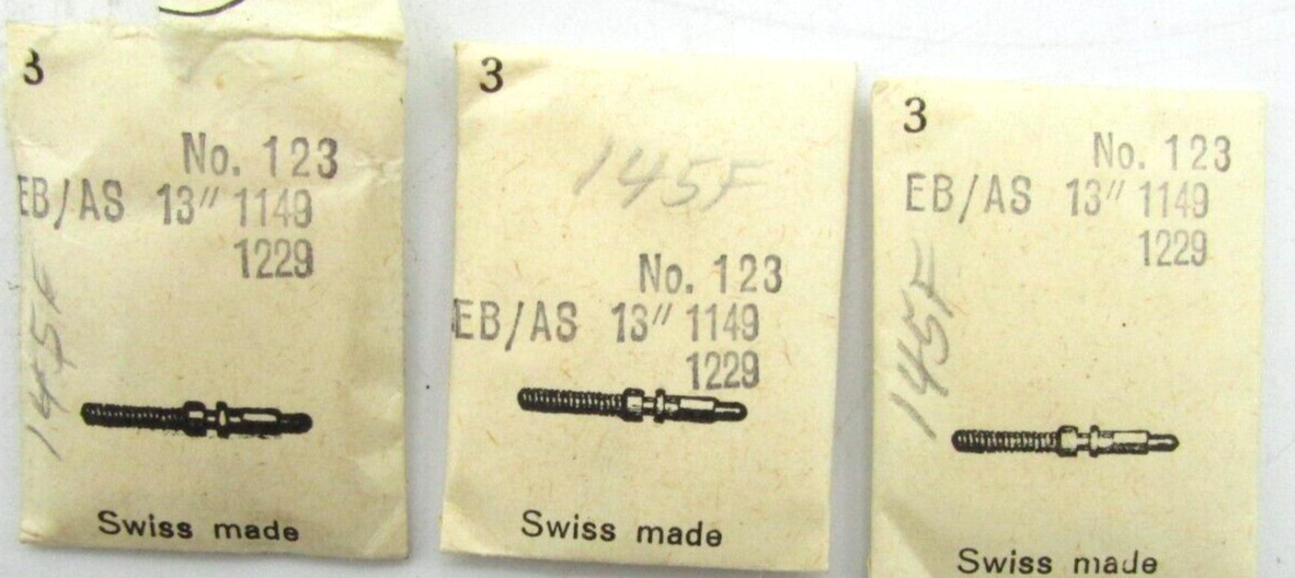 WINDING STEM AS EB 1145 1229 WATCH PARTS P&R PARTS OR REPAIR 9ct LOT W59