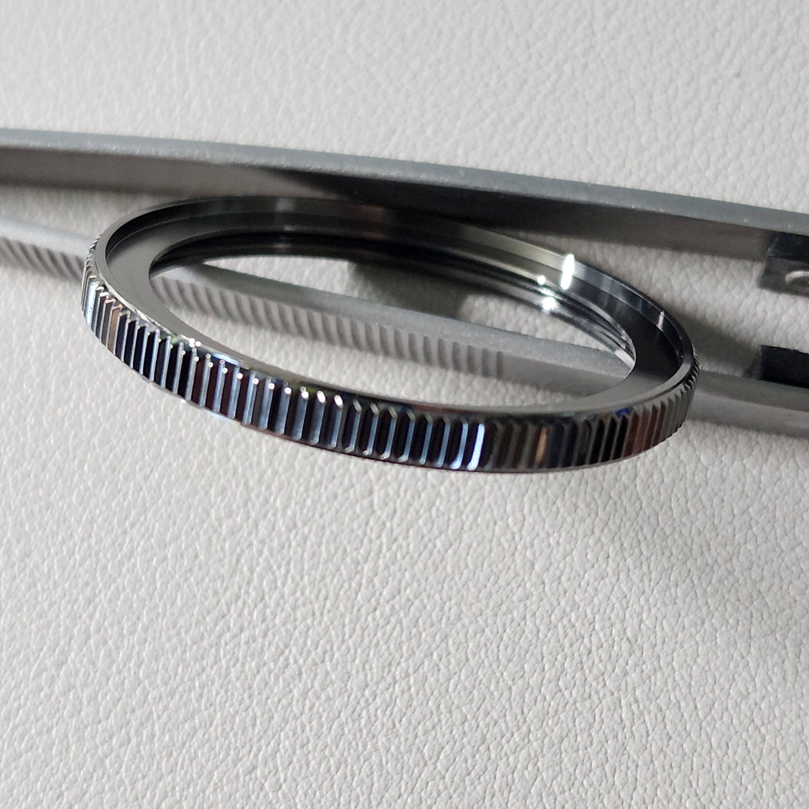SEIKO Bezel SKX007 / SOFT COIN EDGE Gunmetal Polished