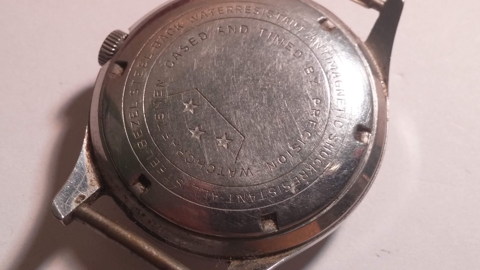 AS 1187 winding movement 17 jewels Geraldy SA Palomar Incabloc antimagnetic Anti