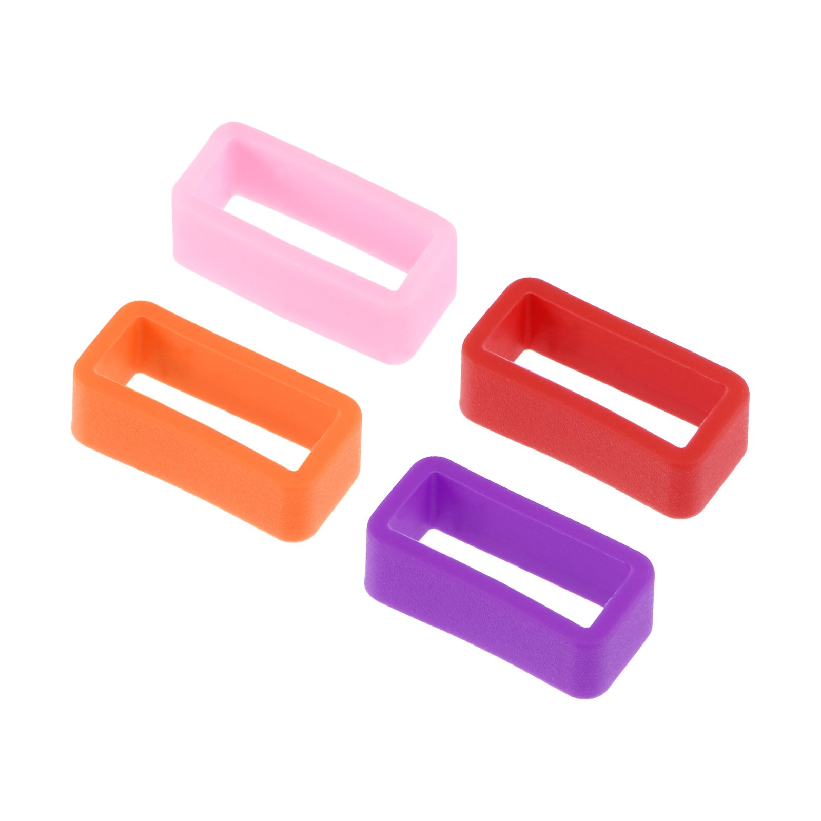 Watch Band Strap, Rubber Watch Loop for 16mm Width Watch Band 4 Color 8 Pcs