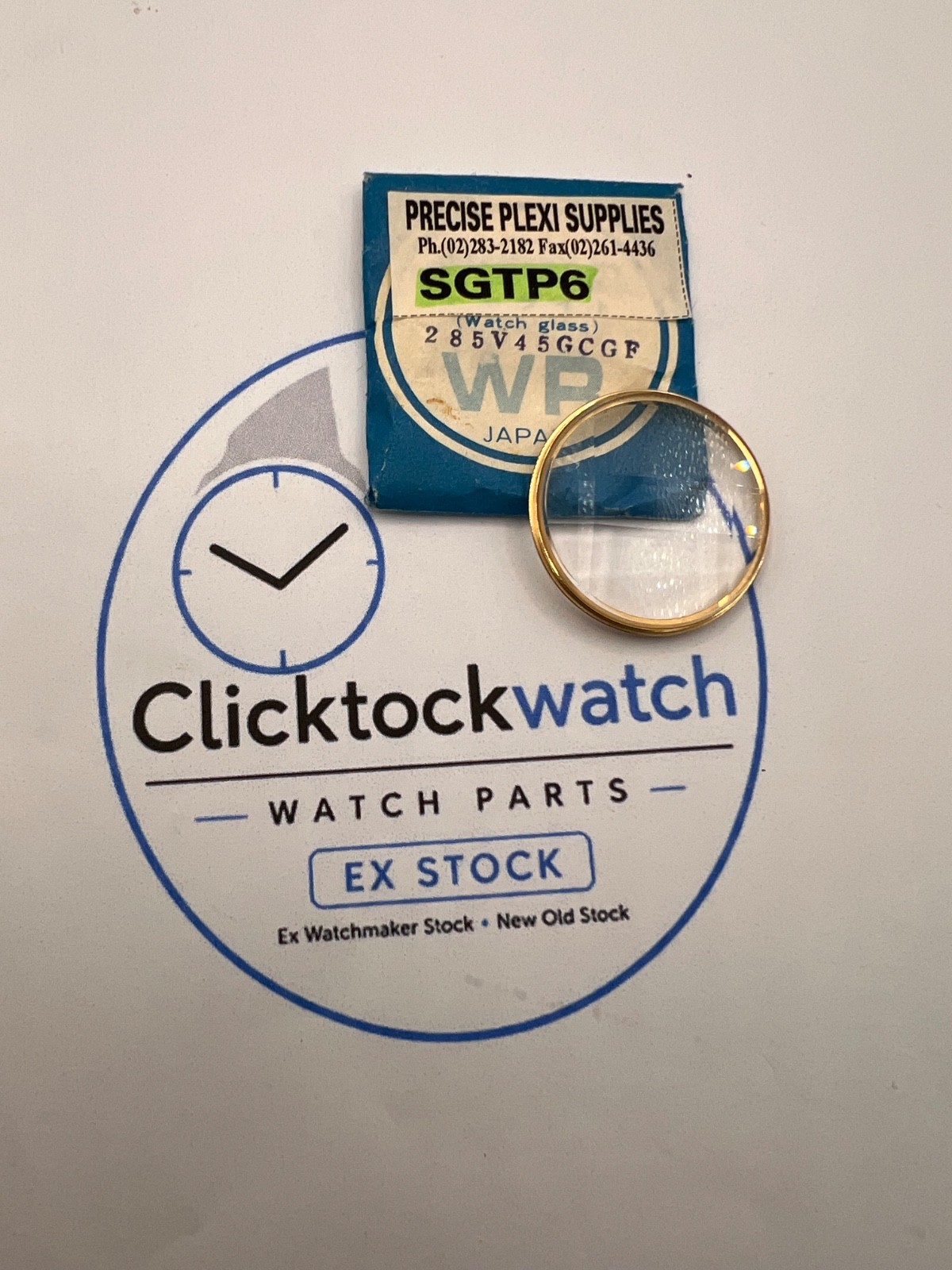 Genuine Seiko 285V45GCCF Faceted Crystal Fits 5216-6010 Lord Matic NOS