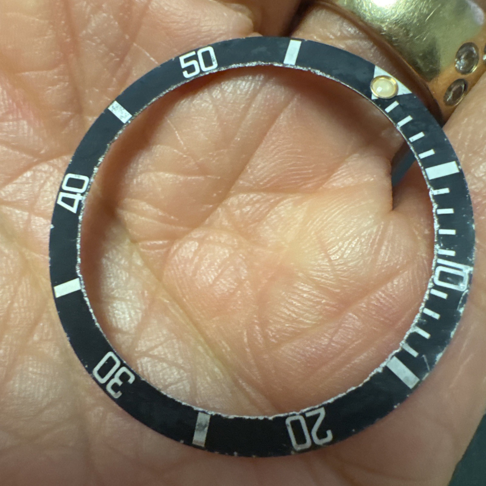 Original Rolex Oyster Submariner Black 16800 16610 16600 16660 bezel Insert (70)