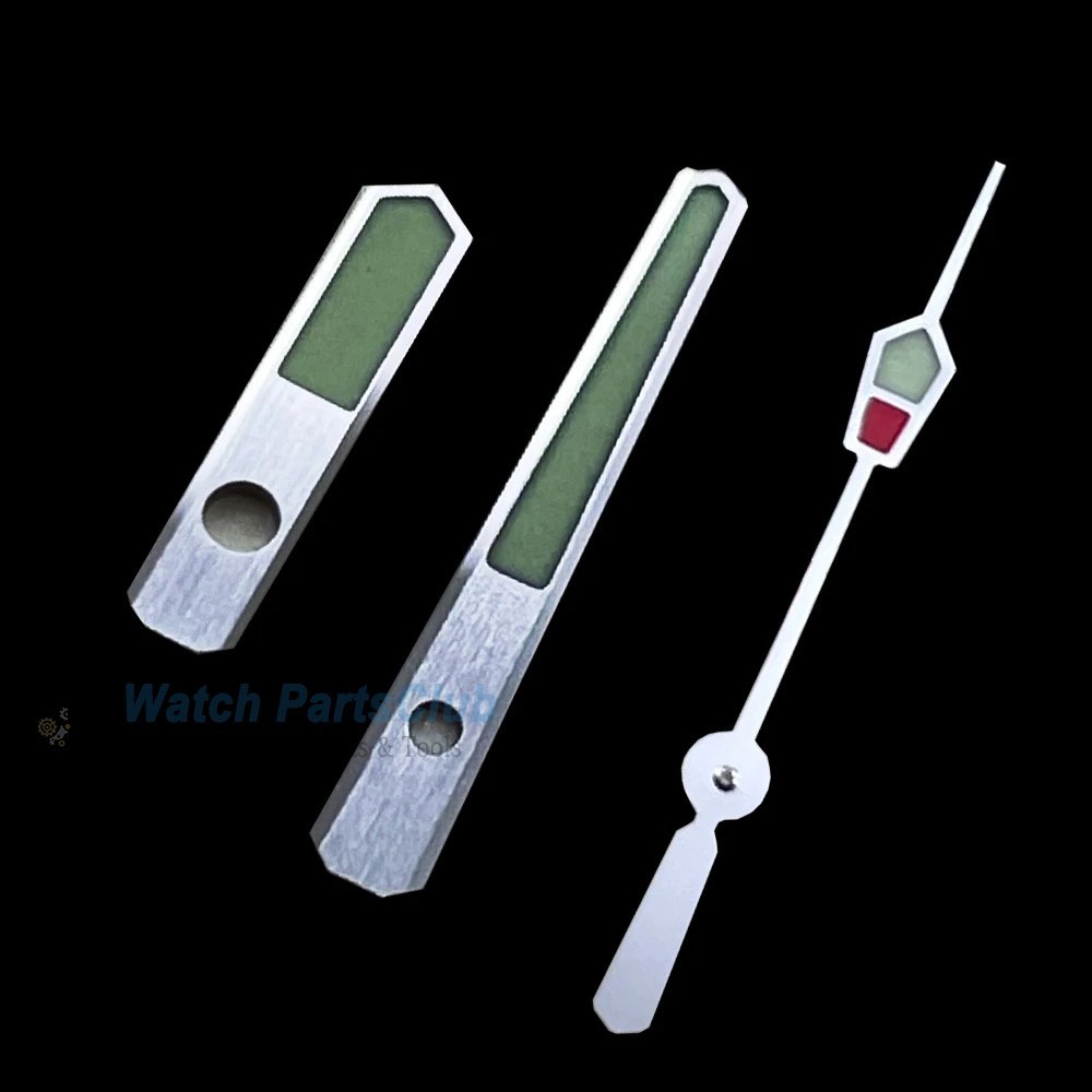 NH35 Watch Hands 8.3mm*11.5mm*12.6mm Stainless Steel C3 Green Luminous HandsSuit