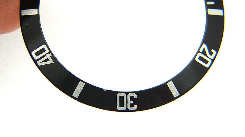 Genuine Rolex Sea-Dweller 16600 16660 Pointed 4 Black Silver Watch Bezel Insert