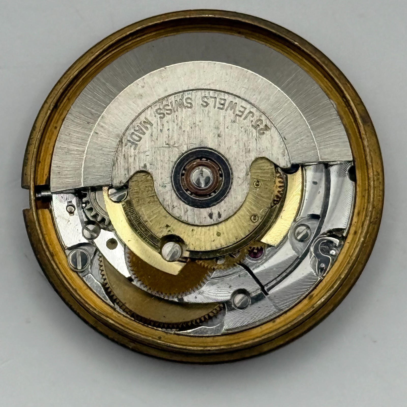 MSR S76/28 Watch Movement Garrard Date 21 Jewels Automatic Vintage Parts 30.5mm