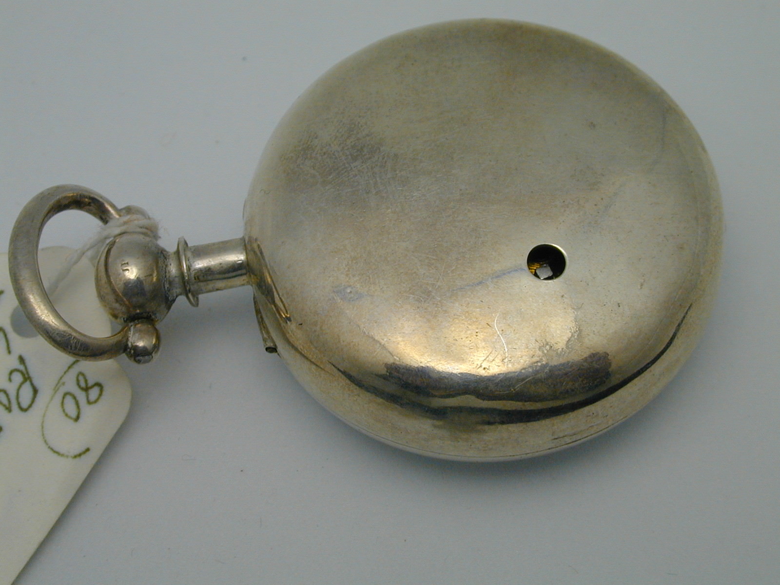 VINTAGE 1800S 1820S VERGE FUSEE ROBERTS LONDON SILVER POCKET WATCH