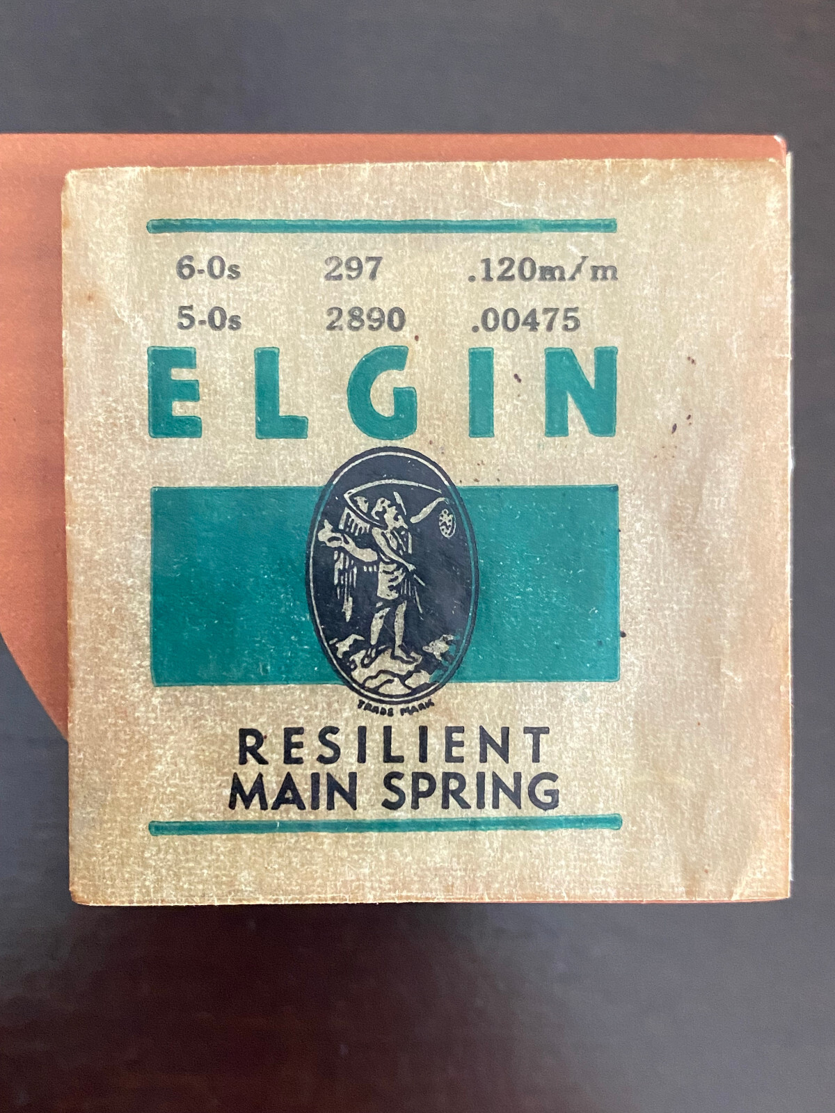 VINTAGE ELGIN POCKET WATCH MAINSPRING, 2890, 297, FOR 0/5 & 6/0 SIZES