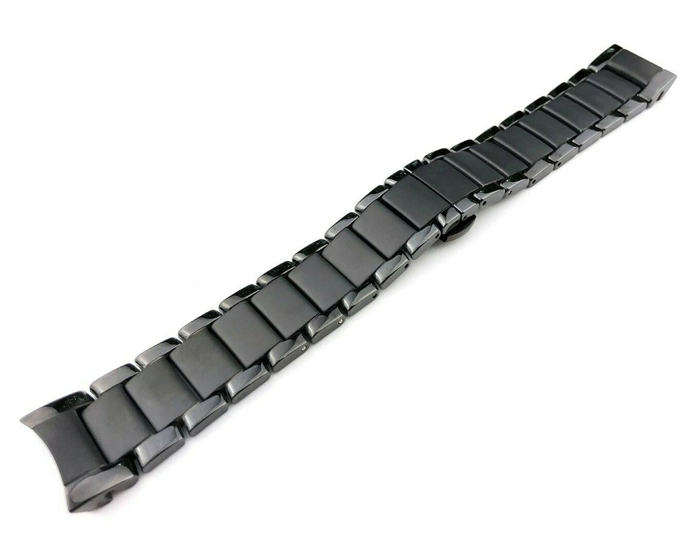 Ceramic Black Strap/Band/Bracelet with clasp fits Emporio Armani AR1451 watch