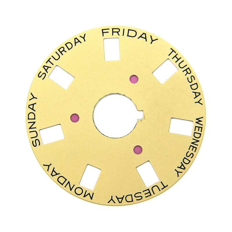 Genuine Rolex 3055 Caliber Beige Day Date Disc for Watch Model 18038 18048 18078