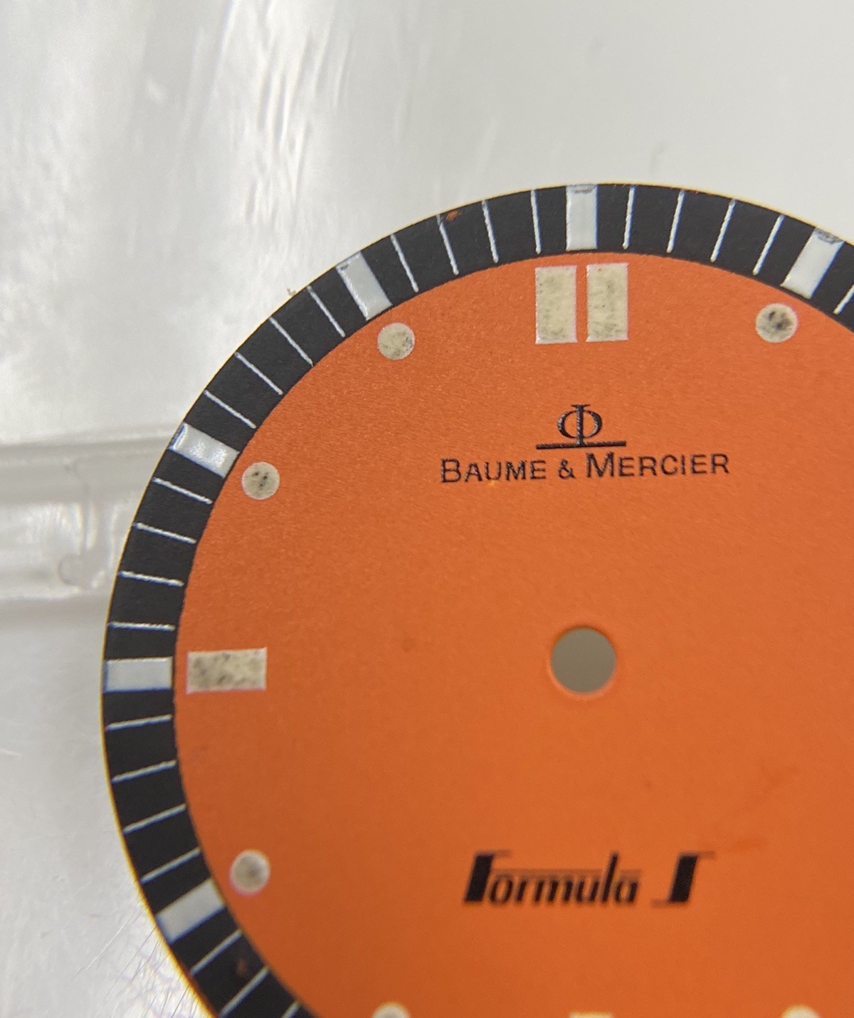Original Baume & Mercier Formula S MV04O16 Orange/Black Dial