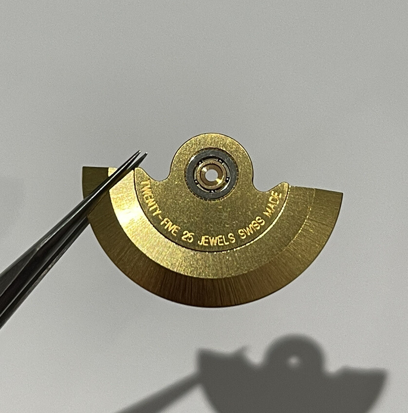 Eta 2824, 2824-2, 2836 Yellow Oscillating Weight with Ball Bearing Part 1143/1