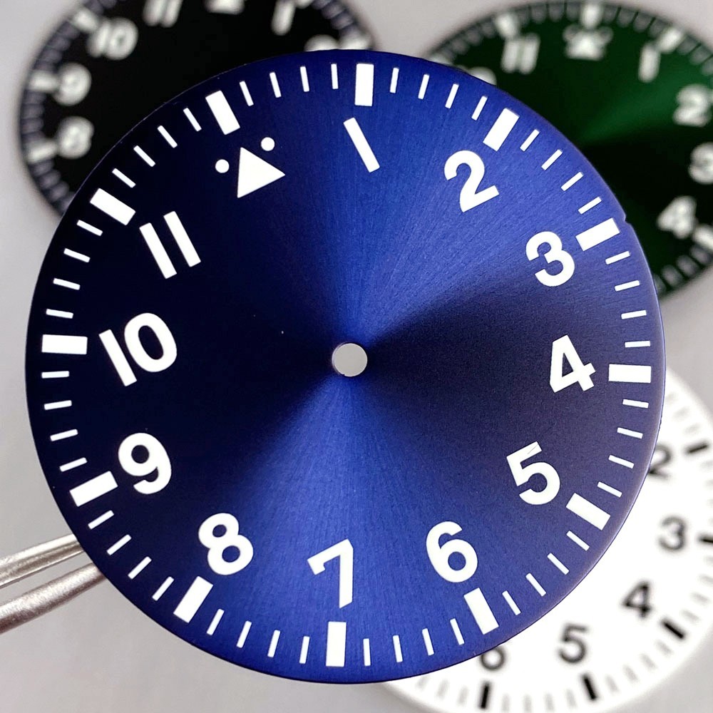 NH35 Pilot Watch Case 43mm for NH36 NH38 PT5000 ETA2824 Sapphire 200M Waterproof