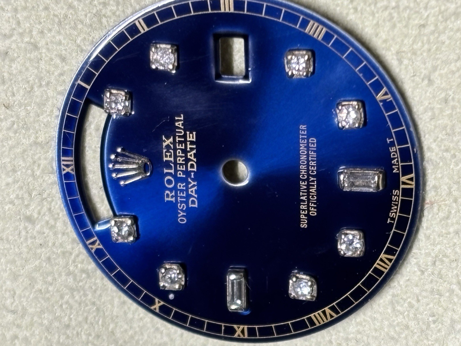 Rolex Quick Set President Custom Diamond Dial For White Gold 18239 118239 18039
