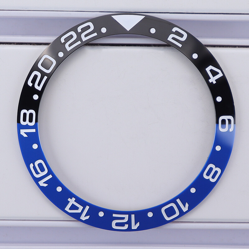 38mm X 30.7mm X 1.8mm Ceramic bezel Suitable For Modifying GMT Bicolor bicolor