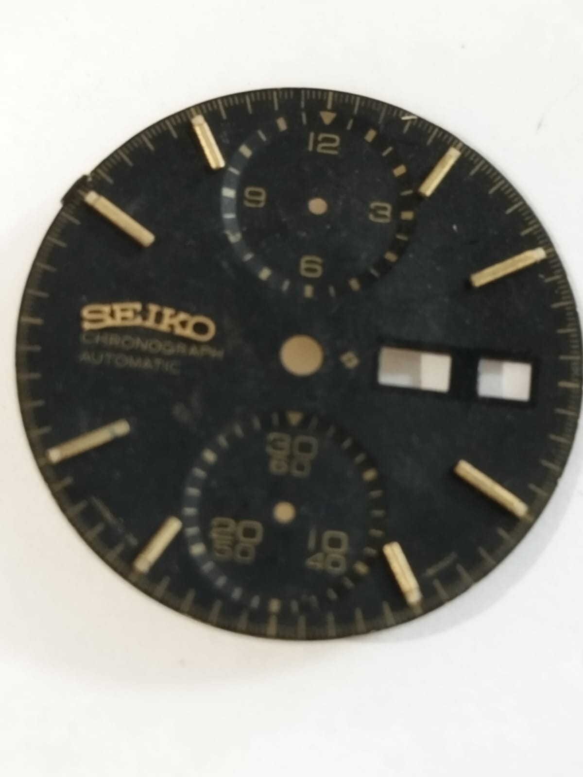 Seiko Chronograph 6138-8020 panda PART 8050 BLACK DIAL Used