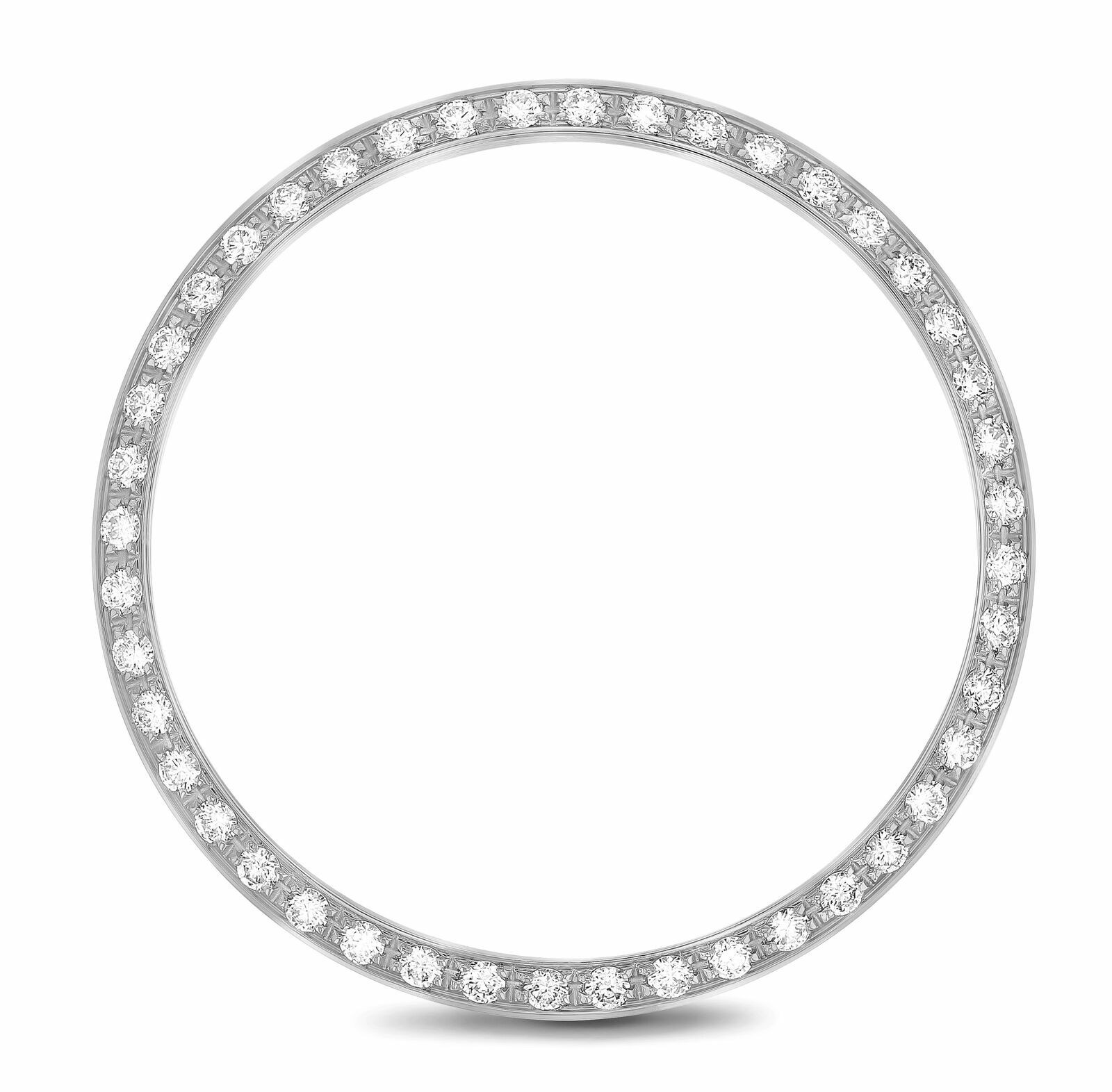 1CT BEAD SET NATURAL DIAMOND BEZEL 18KW FOR 36MM ROLEX WATCH 18349, 18369, 18389