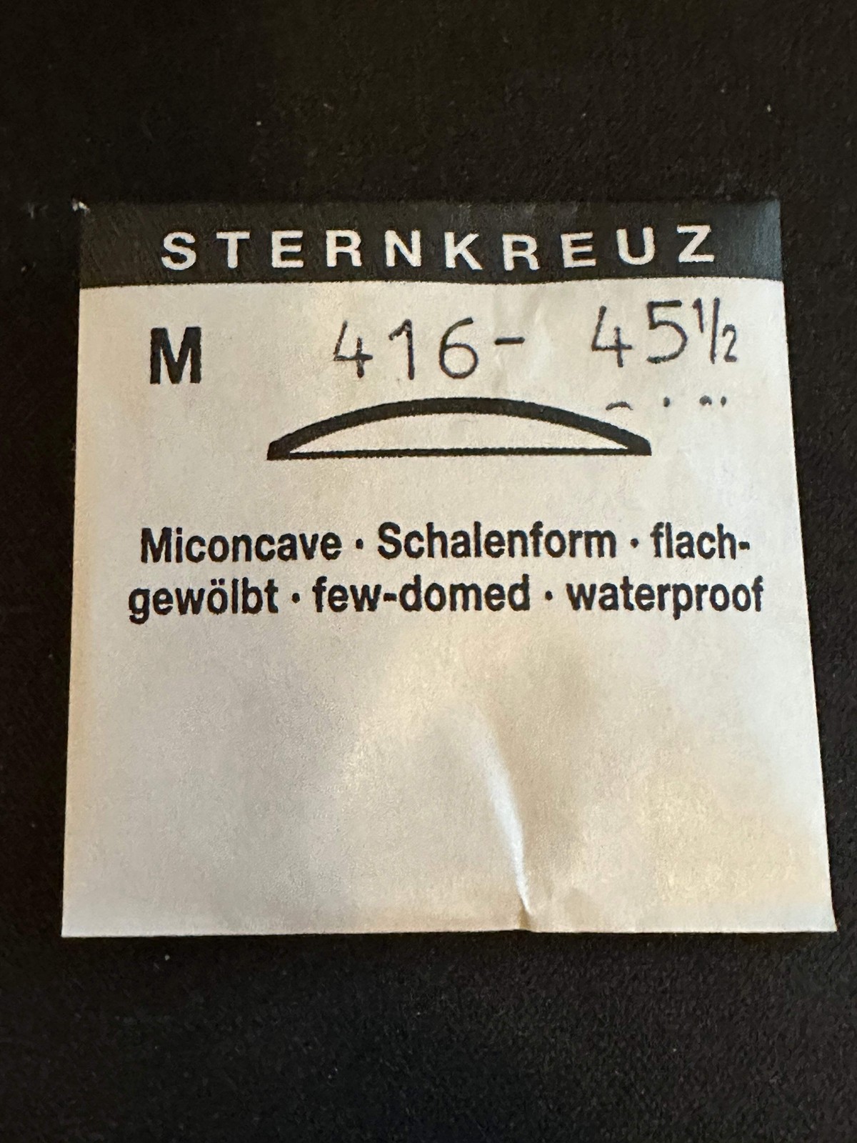 Sternkreuz 45½ Miconcave 41.6mm Acrylic Pocket Watch Crystal – New