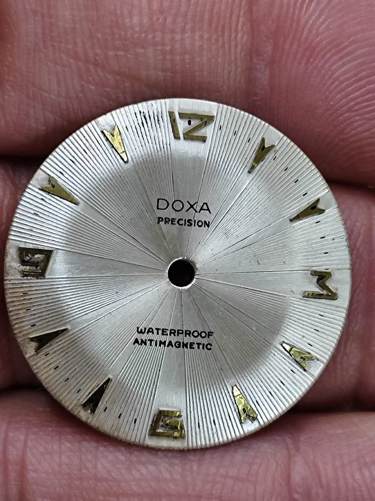 Vintage Doxa PRECISION Antimagnetic shockmaster Dial 27.50 mm NOS