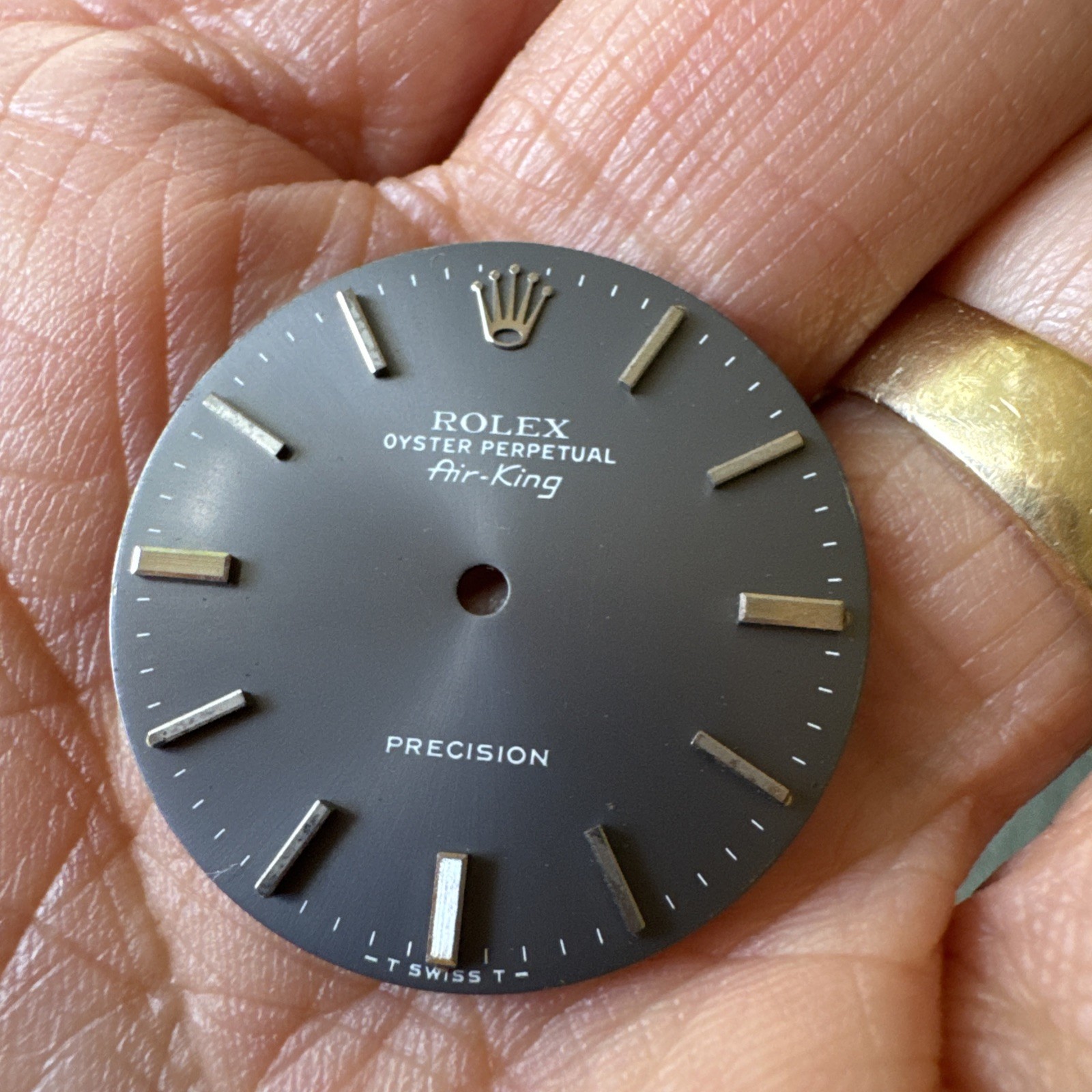 Vintage Rare Rolex Oyster Air King London Sky Grey Dial