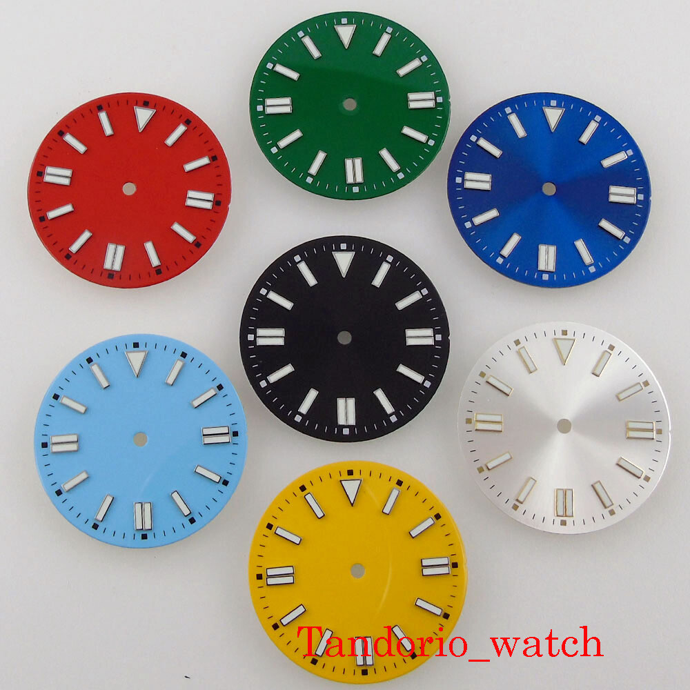 28.5/31mm Colorful Watch Dial Luminous Fit NH35A NH36A MIYOTA 82 ETA DG Movement