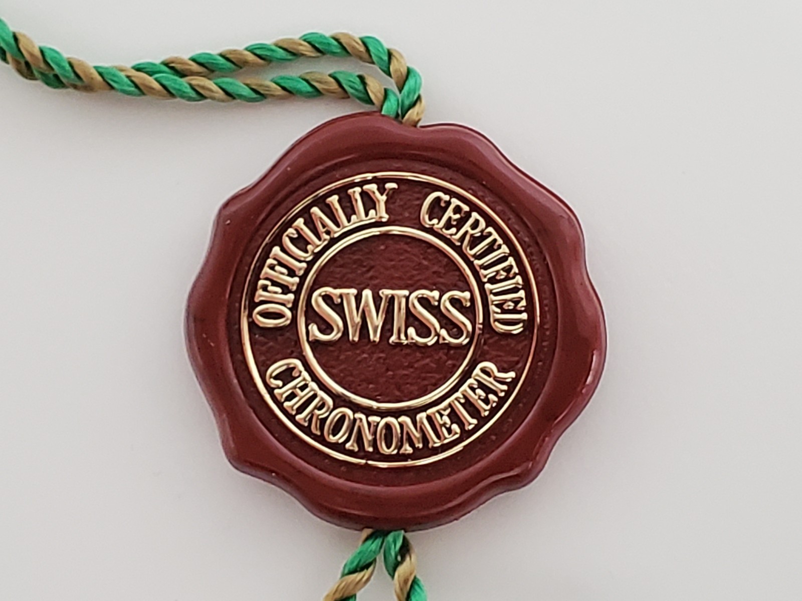 AUTHENTIC ROLEX SINGLE CROWN HOLOGRAM HANG TAG RED 1989 – 2000