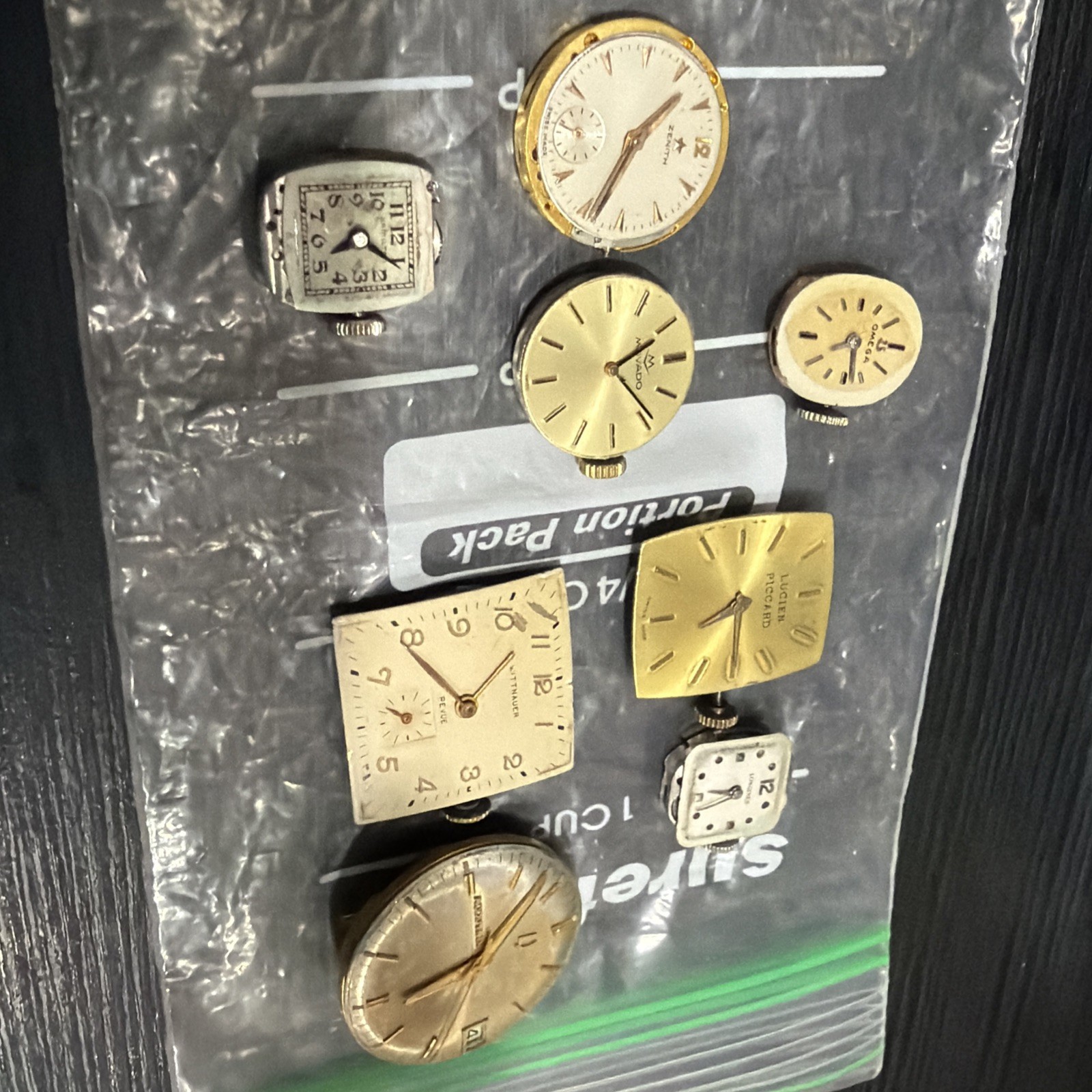 Zenith, Omega, Bulova, Longines, Lucien Picard, Movado, Hamilton Movements