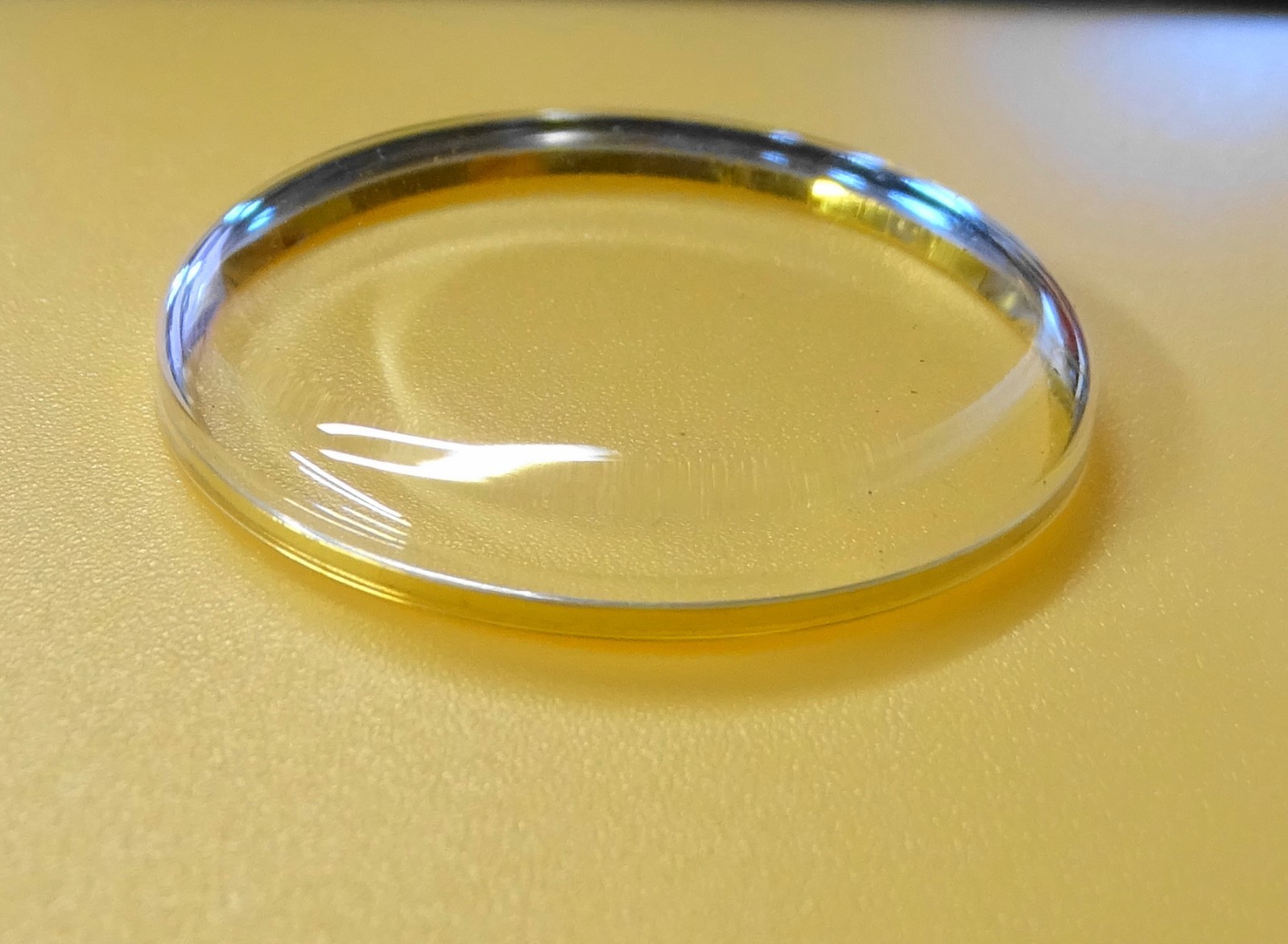 VERLUX Acrylic Watch Lens Ø 32.4mm Height 4.4mm Waterproof Gold Bezel