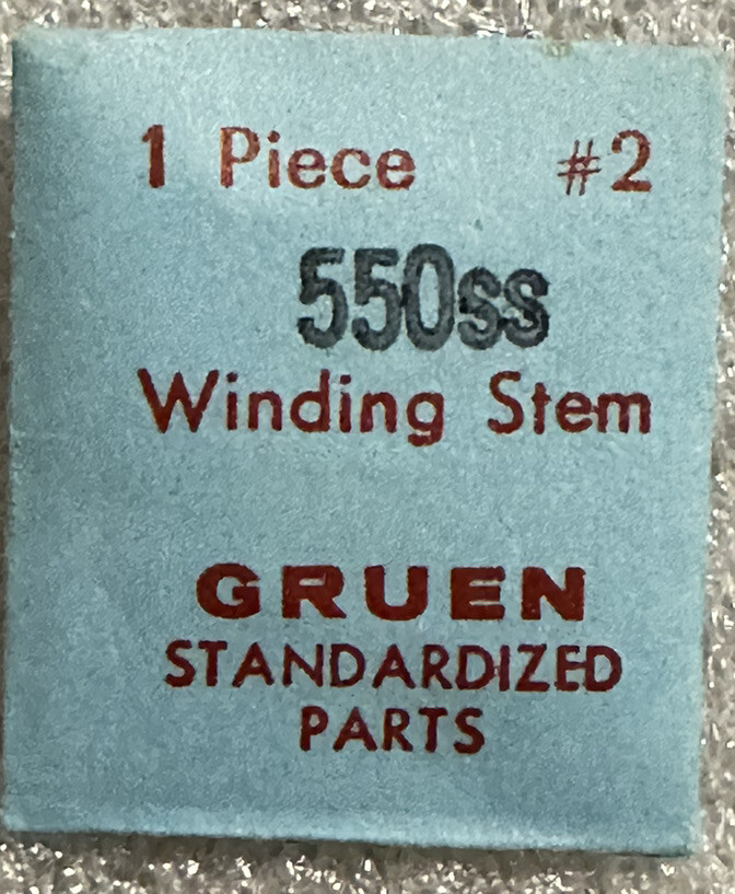 Gruen #2 EB401 CAL550SS WINDING STEMS FACTORY NOS Jeweler Watch Repair Part WP1