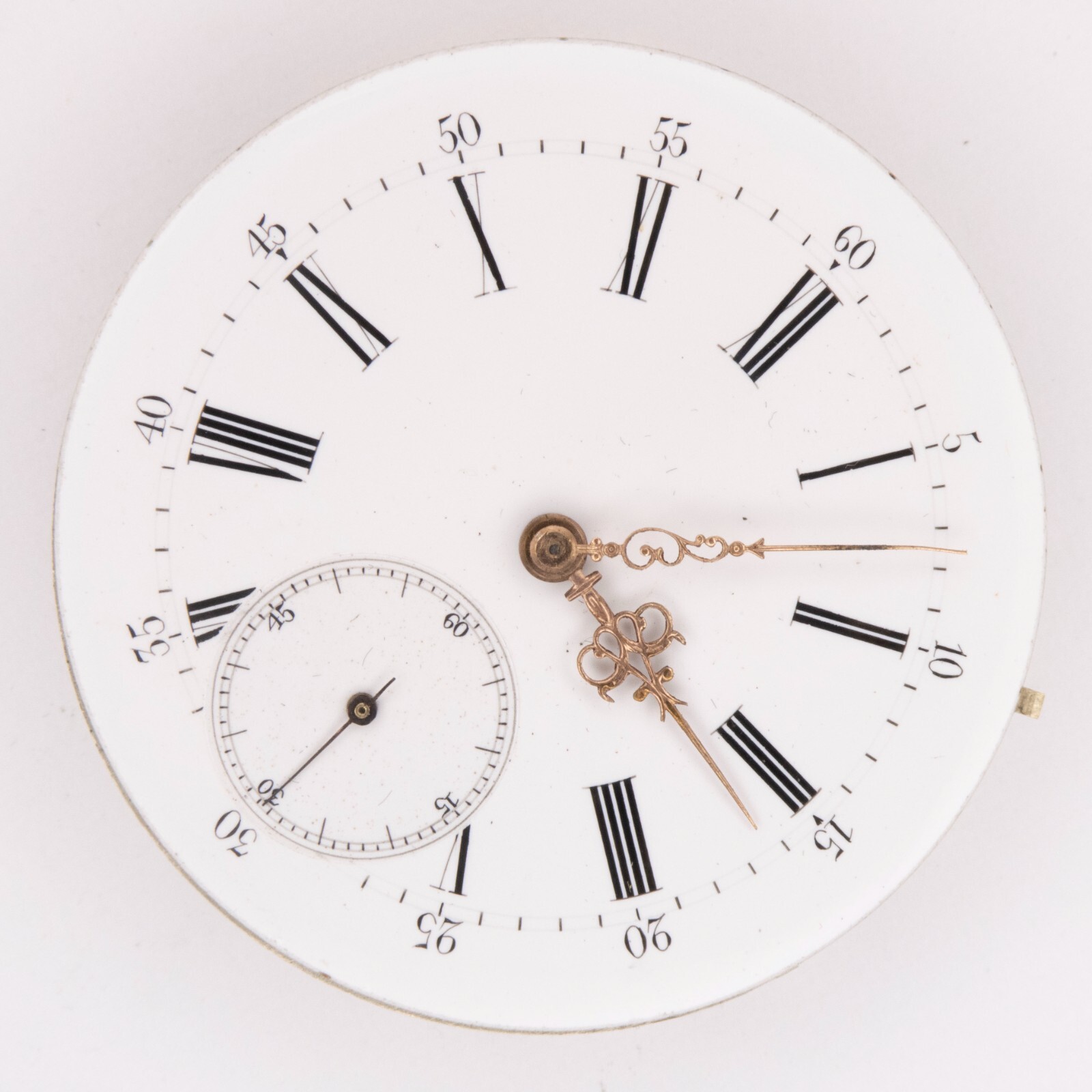 Unsigned 43.2 x 10.2 mm High Grade Swiss Antique Pocket Watch Movement