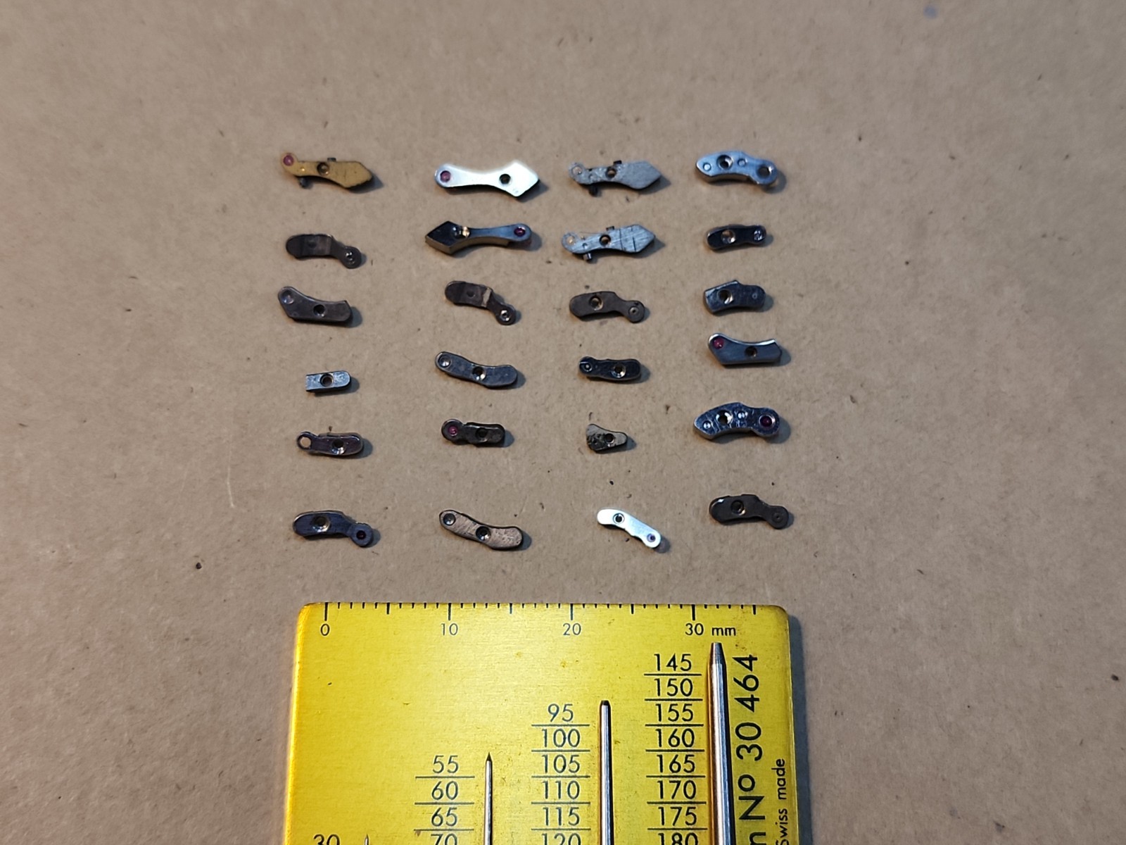 Lot Of 24 Mixed Wristwatch Bridges Movement Parts Spares Repairs