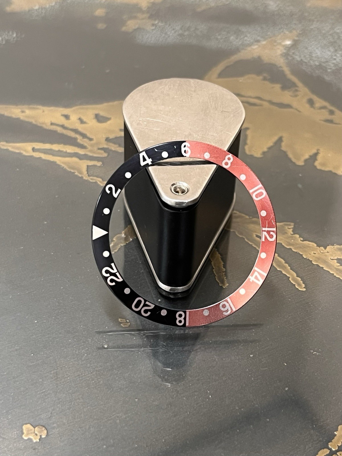Orig Rolex GMT II Coke Insert Red Black SERIF Faded 16760 16700 16710