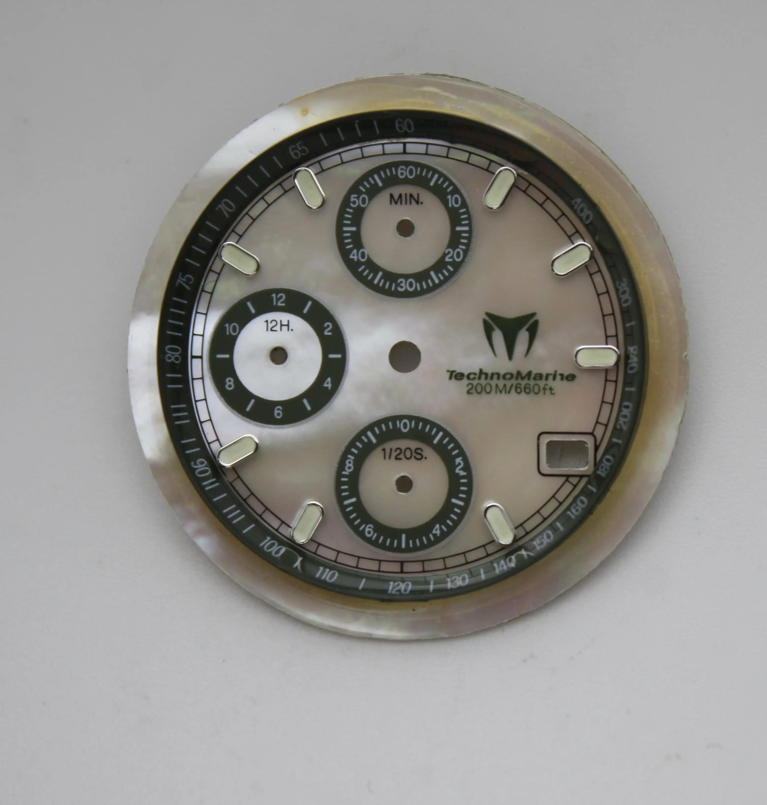 Technomarine Cruise 30mm Mother Of Pearl Green Sub-Dials For 36mm Men’s Watch