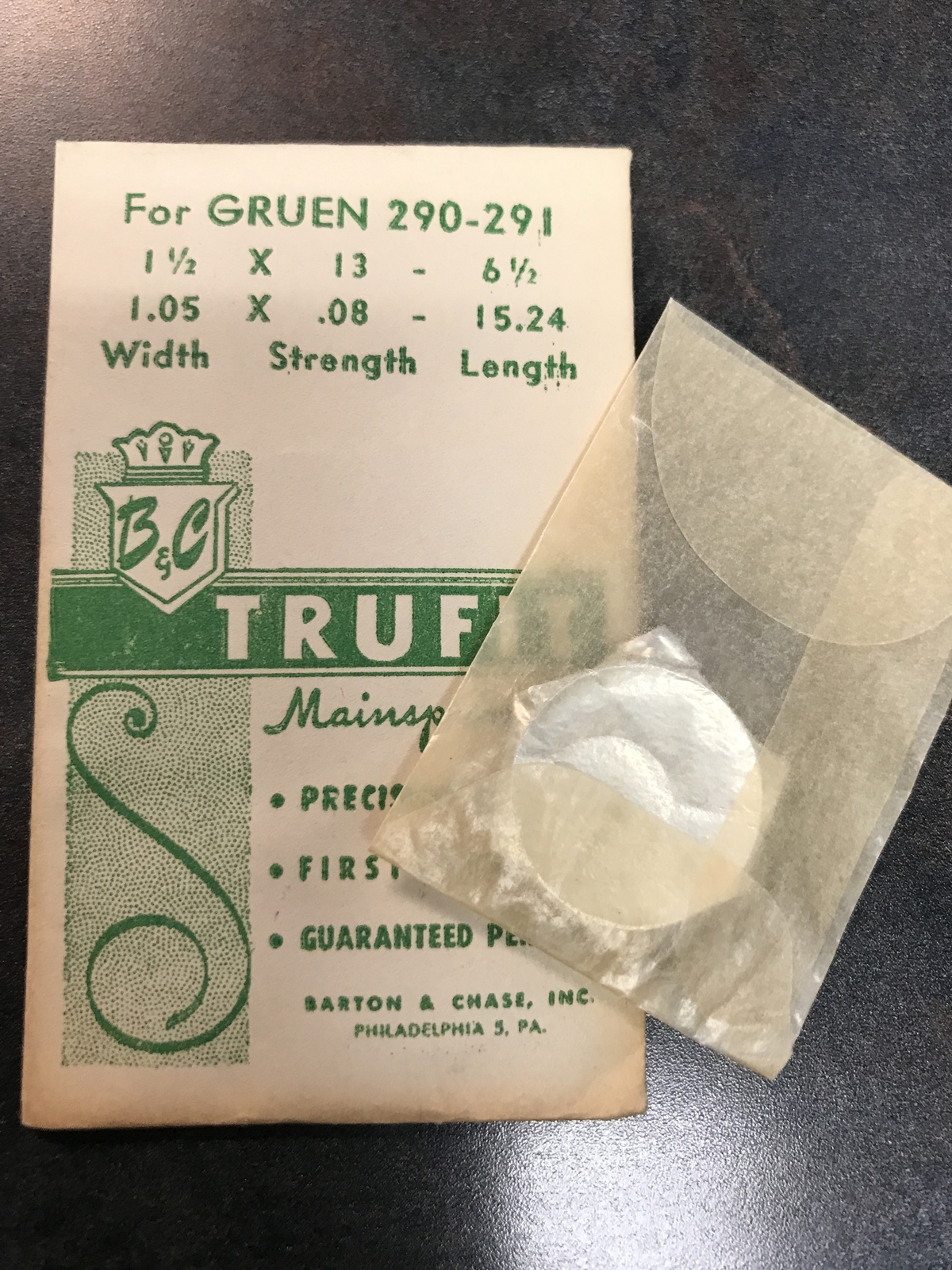 Trufit Mainspring for Gruen caliber 290, 291 – Steel