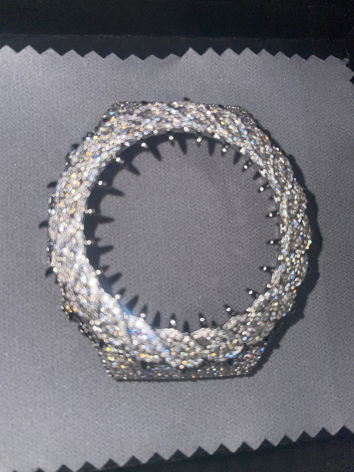 Silver-Tone VVS Moissanite Bezel For Gshock GA2100