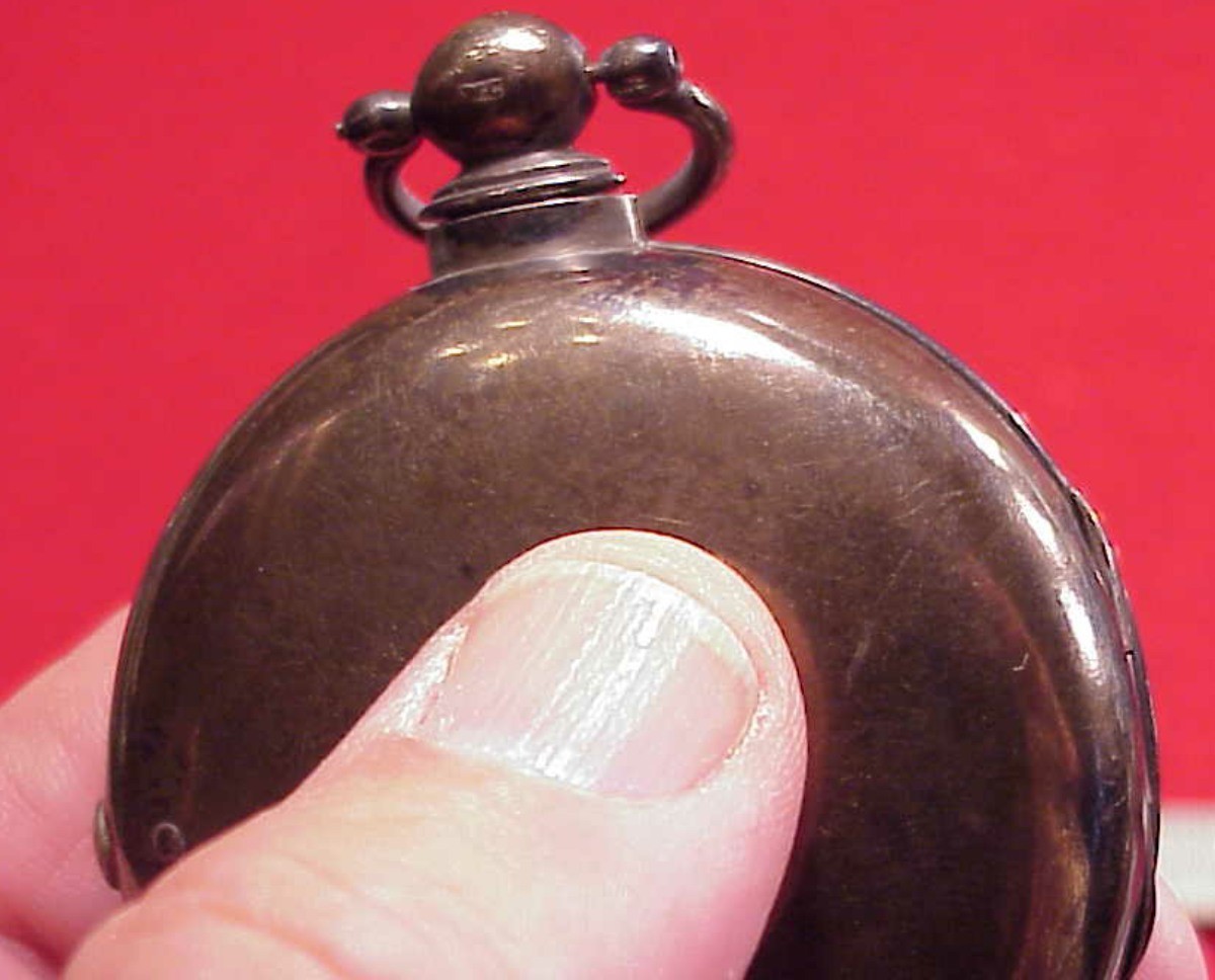 VINTAGE 55MM ENGLISH STERLING PAIR CASE PAPERS EMPTY POCKET WATCH 82.2 GRAMS