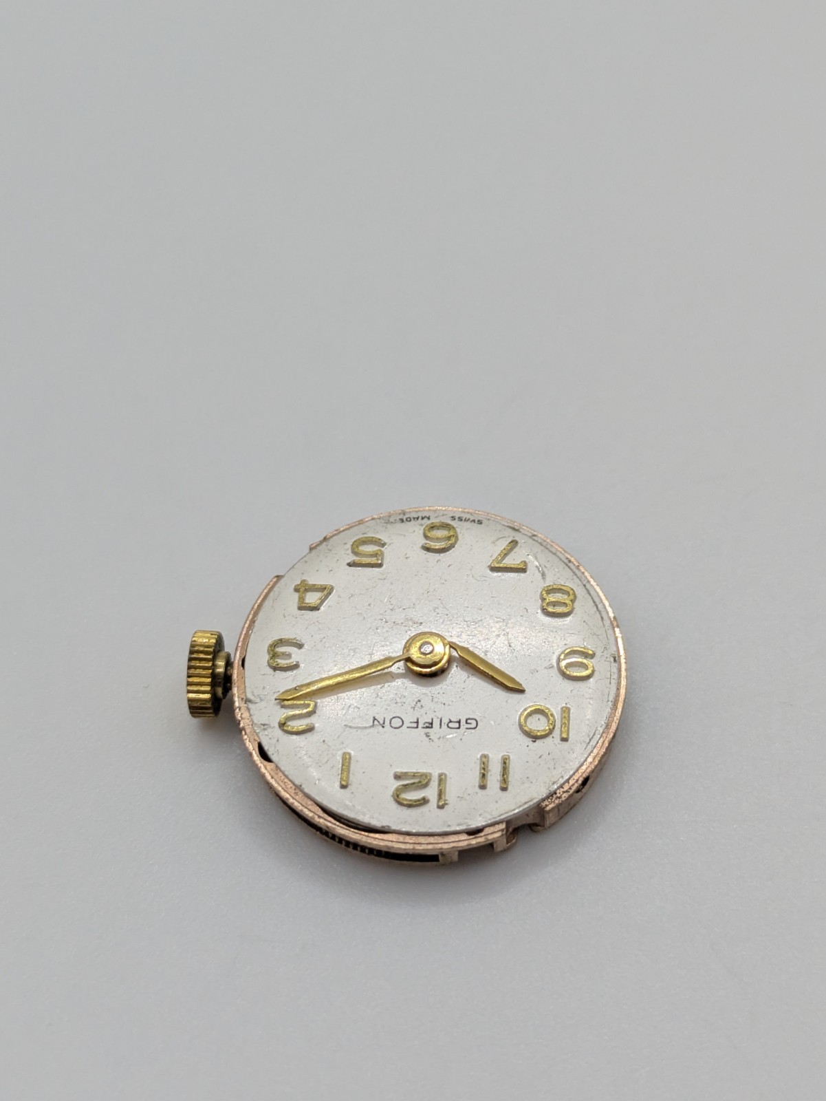 FHF 351 Griffon Manual Wind Watch Movement Swiss Made 17 Jewels Untested 19.5mm
